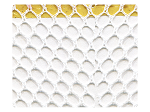 88 White Hexagonal Mesh
